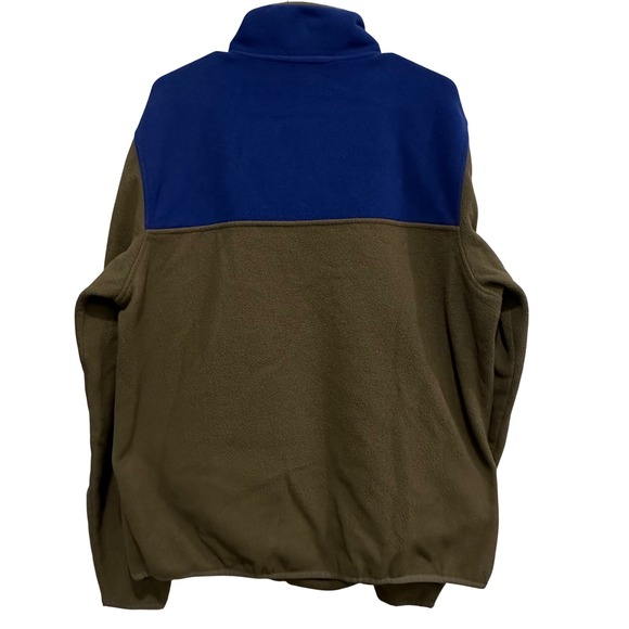 Brooks Brothers Mens Polyester Fleece Pullover Jacket Blue Green 1/4 Zip Size XL - Picture 5 of 7